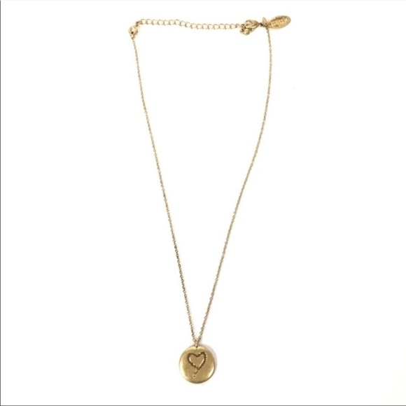 mark. Have a Heart Charm Necklace Goldtone LC Lauren Conrad Avon Y2K The Hills - Picture 3 of 8